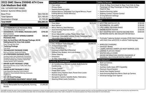 2022 GMC Sierra 2500 AT4