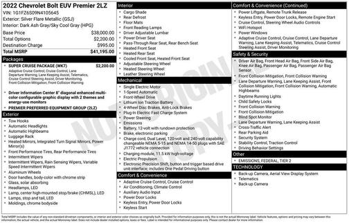 2022 Chevrolet Bolt EUV Premier