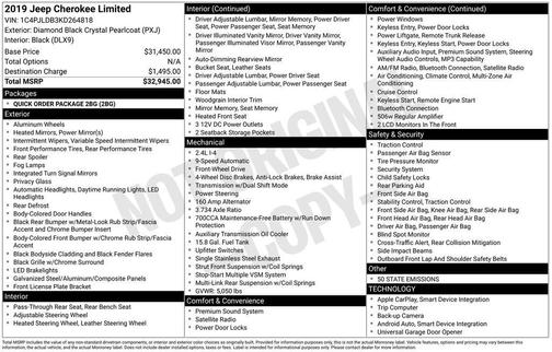 2019 Jeep Cherokee Limited