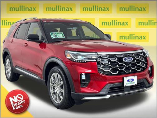 Rapid Red Metallic Tinted Clearcoat 2026 Ford Explorer Platinum