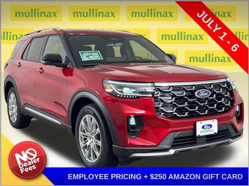 Rapid Red Metallic Tinted Clearcoat 2026 Ford Explorer Platinum