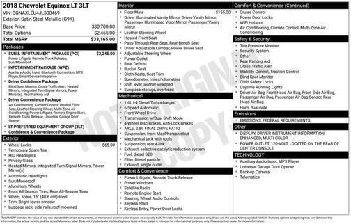 2018 Chevrolet Equinox 3LT