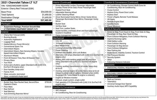 2021 Chevrolet Tahoe LT