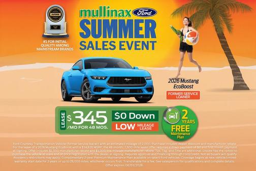 Shadow Black 2026 Ford Mustang EcoBoost