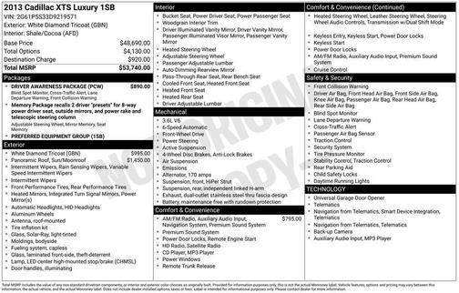 2013 Cadillac XTS Luxury