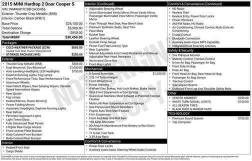 2015 MINI Hardtop Cooper S