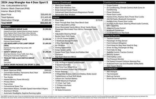 2024 Jeep Wrangler 4xe Sport