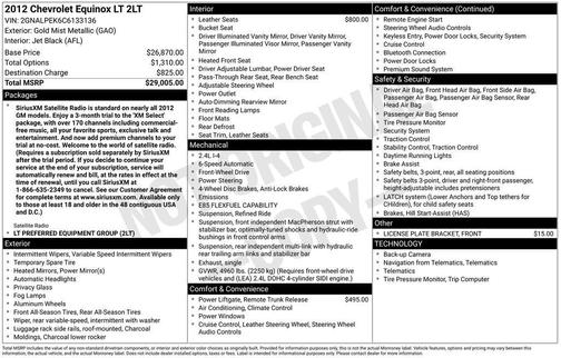 2012 Chevrolet Equinox 2LT