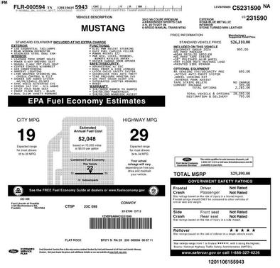 2012 Ford Mustang V6 Premium