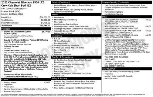 2022 Chevrolet Silverado 1500 LTZ
