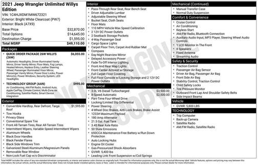 2021 Jeep Wrangler Unlimited Sport