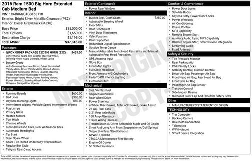 2016 RAM 1500 Big Horn