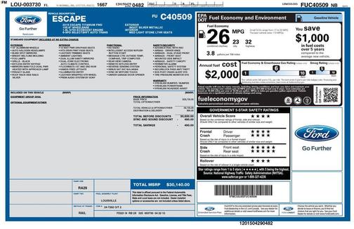 Ingot Silver 2015 Ford Escape Titanium
