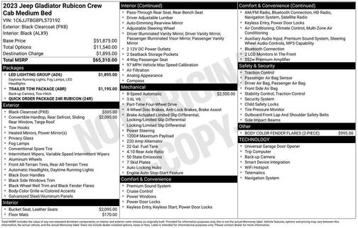 2023 Jeep Gladiator Rubicon