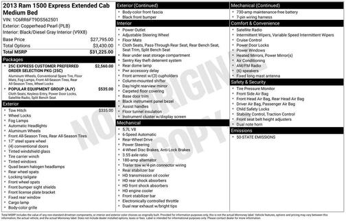 2013 RAM 1500 Tradesman/Express