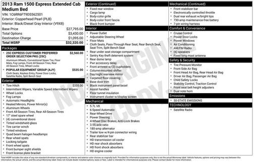 2013 RAM 1500 Tradesman/Express