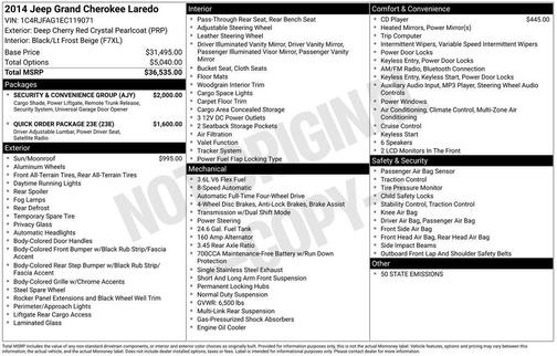 2014 Jeep Grand Cherokee Laredo