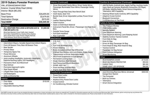 2019 Subaru Forester Premium