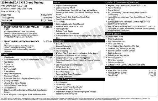 2016 Mazda CX-5 Grand Touring