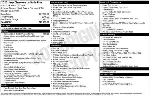 2020 Jeep Cherokee Latitude Plus