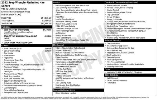 2022 Jeep Wrangler Unlimited 4xe Sahara