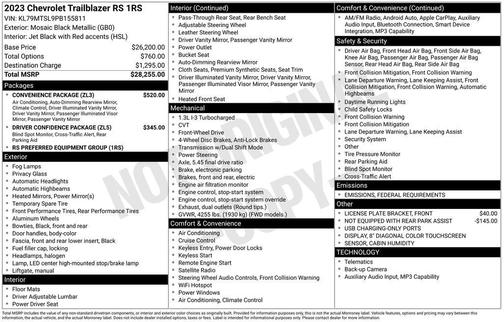 2023 Chevrolet Trailblazer RS