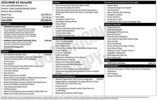 2024 BMW X3 sDrive30i