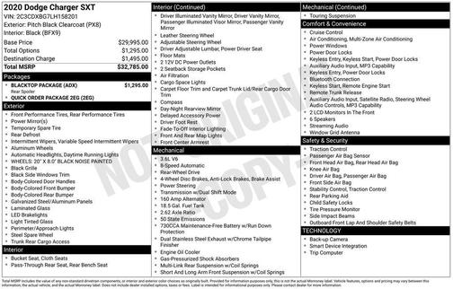2020 Dodge Charger SXT