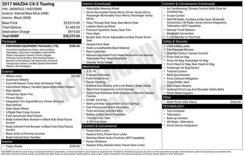 2017 Mazda CX-5 Touring