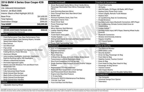 2016 BMW 428 Gran Coupe i