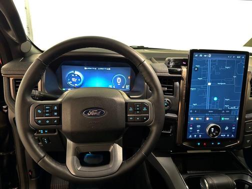 Antimatter Blue Metallic 2025 Ford F-150 Lightning LARIAT