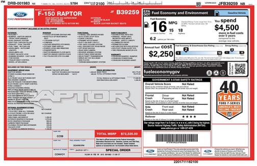 2018 Ford F-150 Raptor
