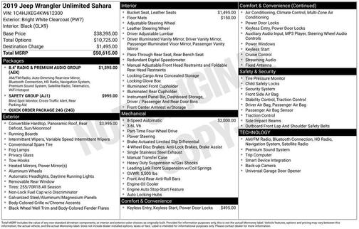 2019 Jeep Wrangler Unlimited Sahara