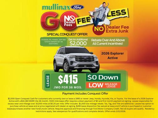 Agate Black Metallic 2026 Ford Explorer Active