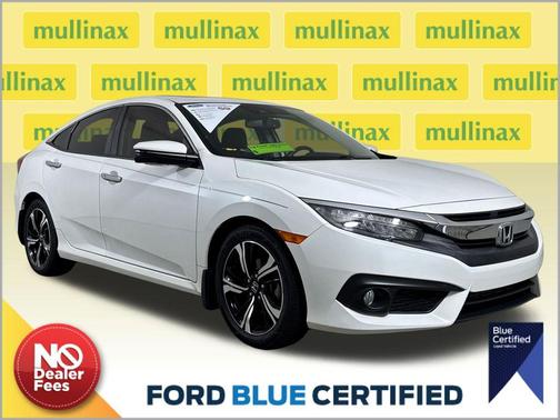 White Orchid Pearl 2018 Honda Civic Touring