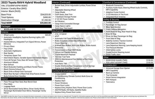 2023 Toyota RAV4 Hybrid Woodland Edition