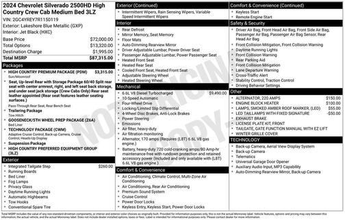 2024 Chevrolet Silverado 2500 High Country