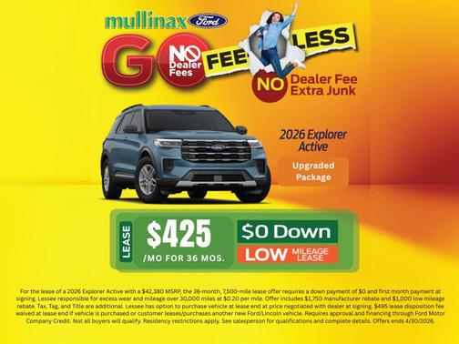 Space White Metallic 2026 Ford Explorer Active