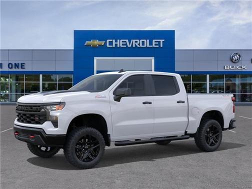 Summit White 2026 Chevrolet Silverado 1500 Custom Trail Boss