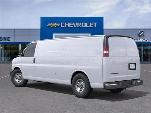 Summit White 2026 Chevrolet Express 3500 3500 Extended Wheelbase, WT, RWD