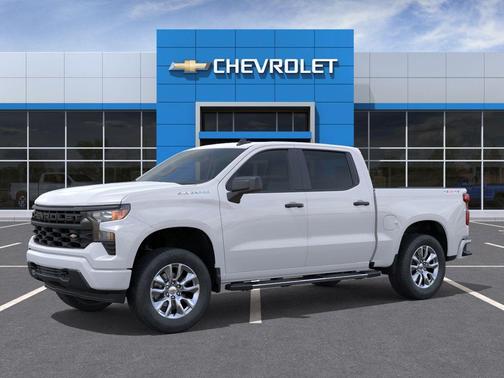 Summit White 2026 Chevrolet Silverado 1500 Custom