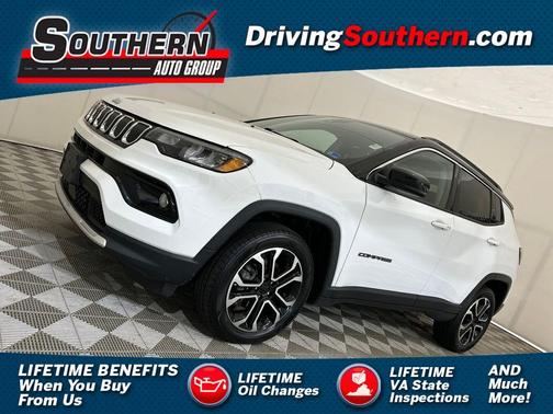 Bright White Clearcoat 2022 Jeep Compass Limited