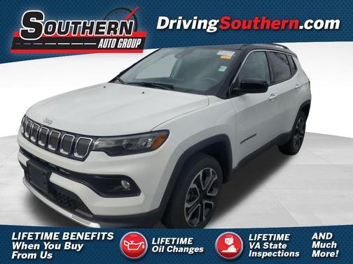 Bright White Clearcoat 2022 Jeep Compass Limited