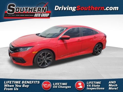 Red 2021 Honda Civic Sport
