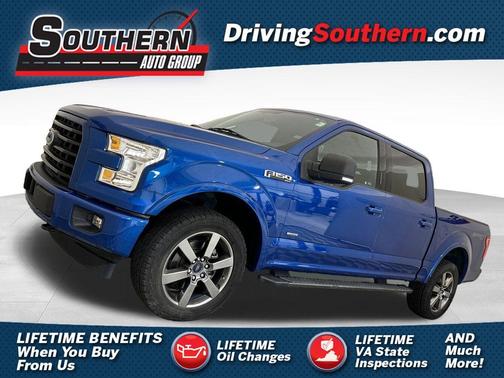 Blue 2017 Ford F-150 XLT
