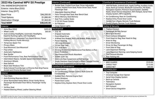 2023 Kia Carnival SX Prestige