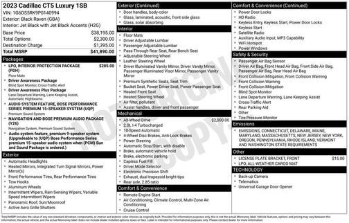 2023 Cadillac CT5 Premium Luxury RWD