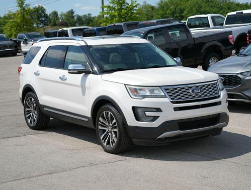White Platinum Clearcoat Metallic 2017 Ford Explorer Platinum