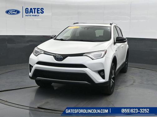 Super White 2018 Toyota RAV4 Hybrid SE