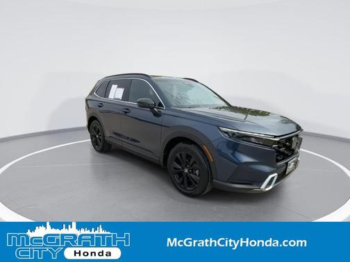 Blue 2025 Honda CR-V Hybrid Sport Touring AWD